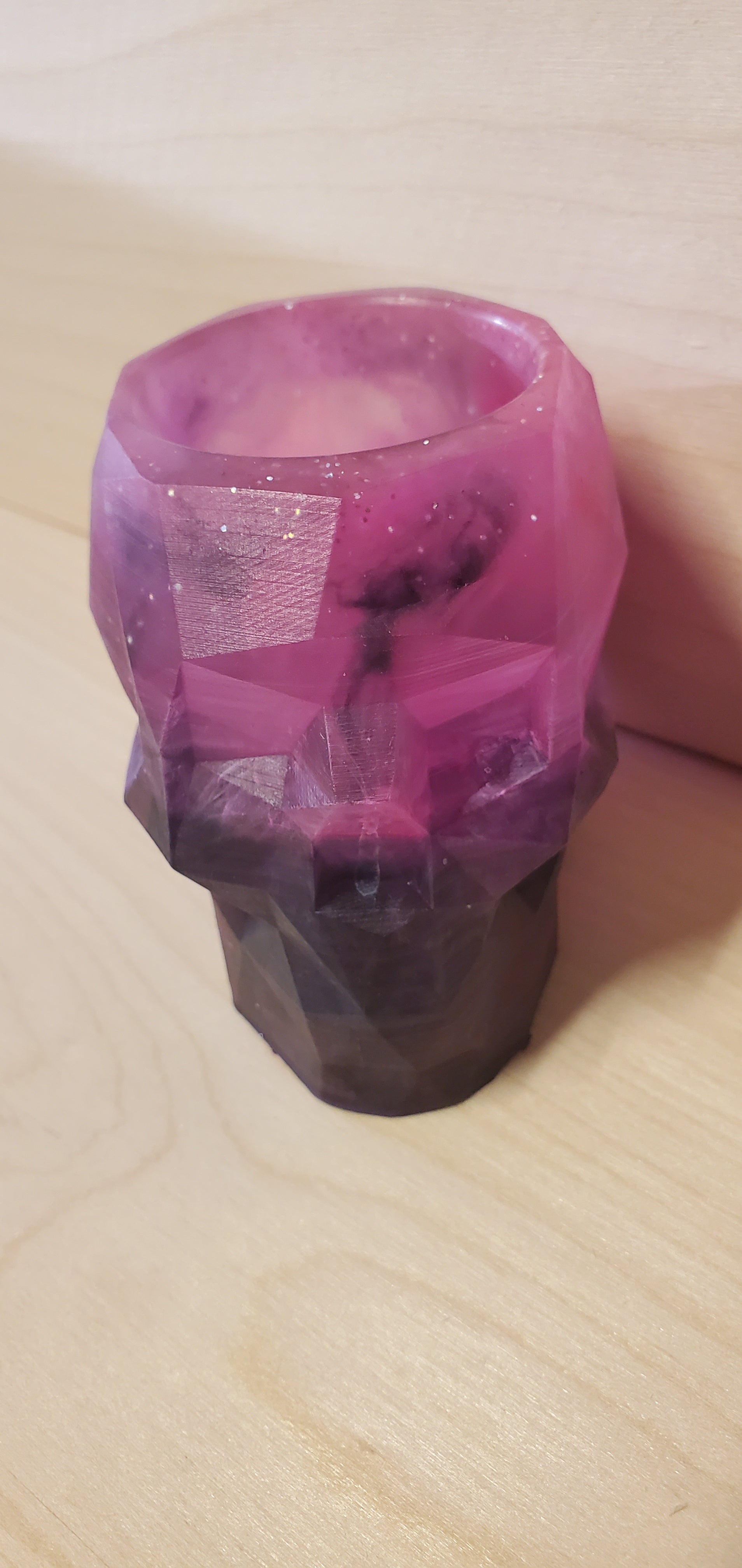 Geometric Skull trinket or candle holder image 0
