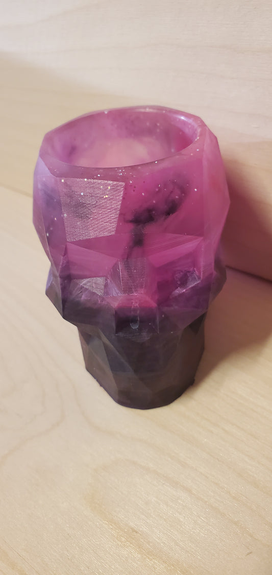 Geometric Skull trinket or candle holder image 0