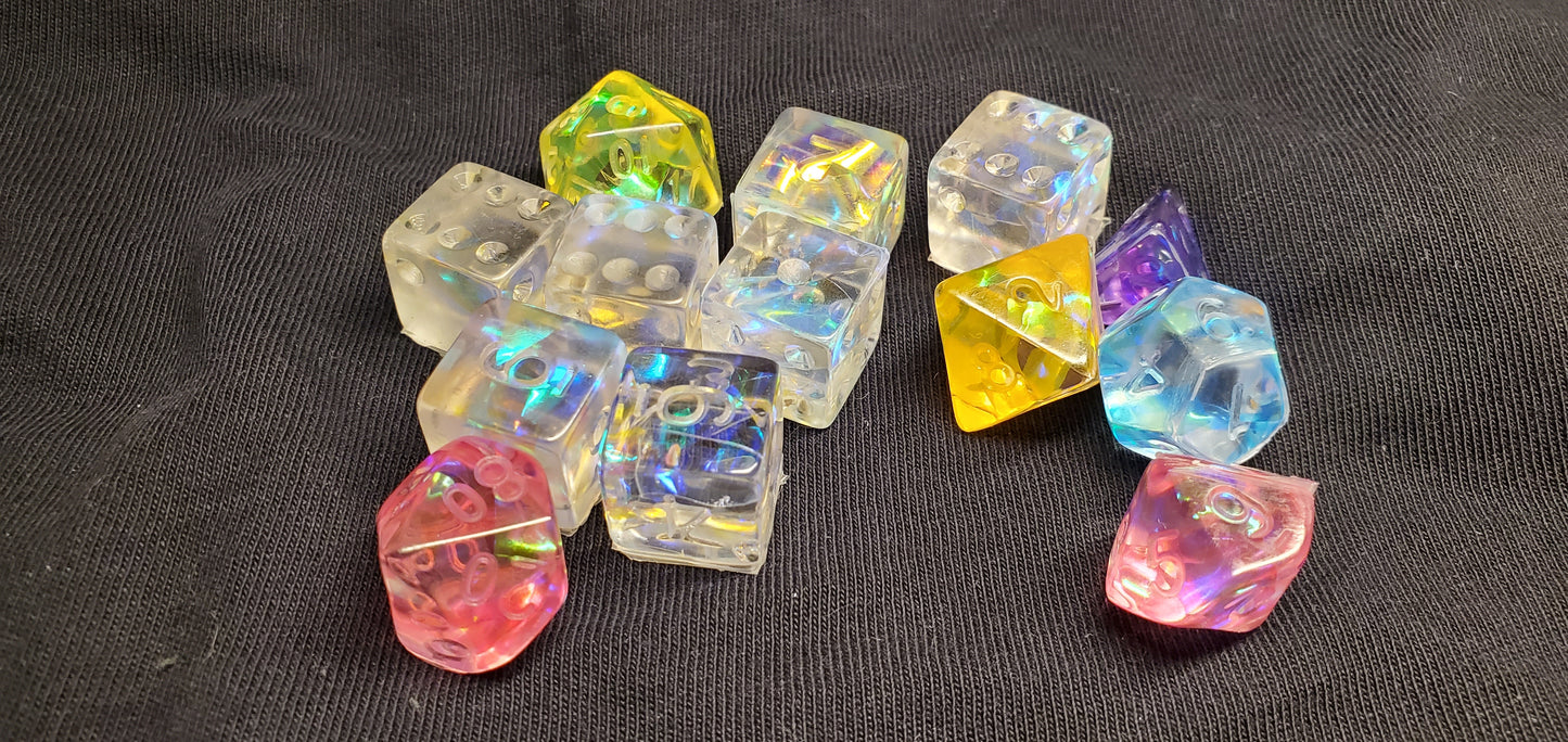 Electric Rainbow standard dice image 2