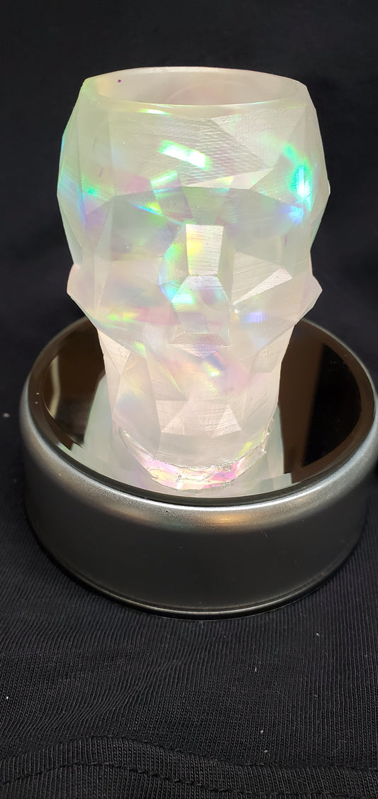 Geometric Skull trinket or candle holder image 1