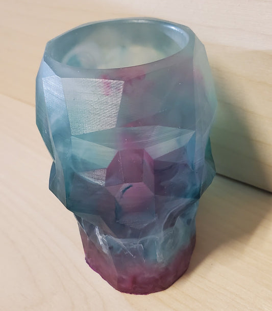 Geometric Skull trinket or candle holder image 0