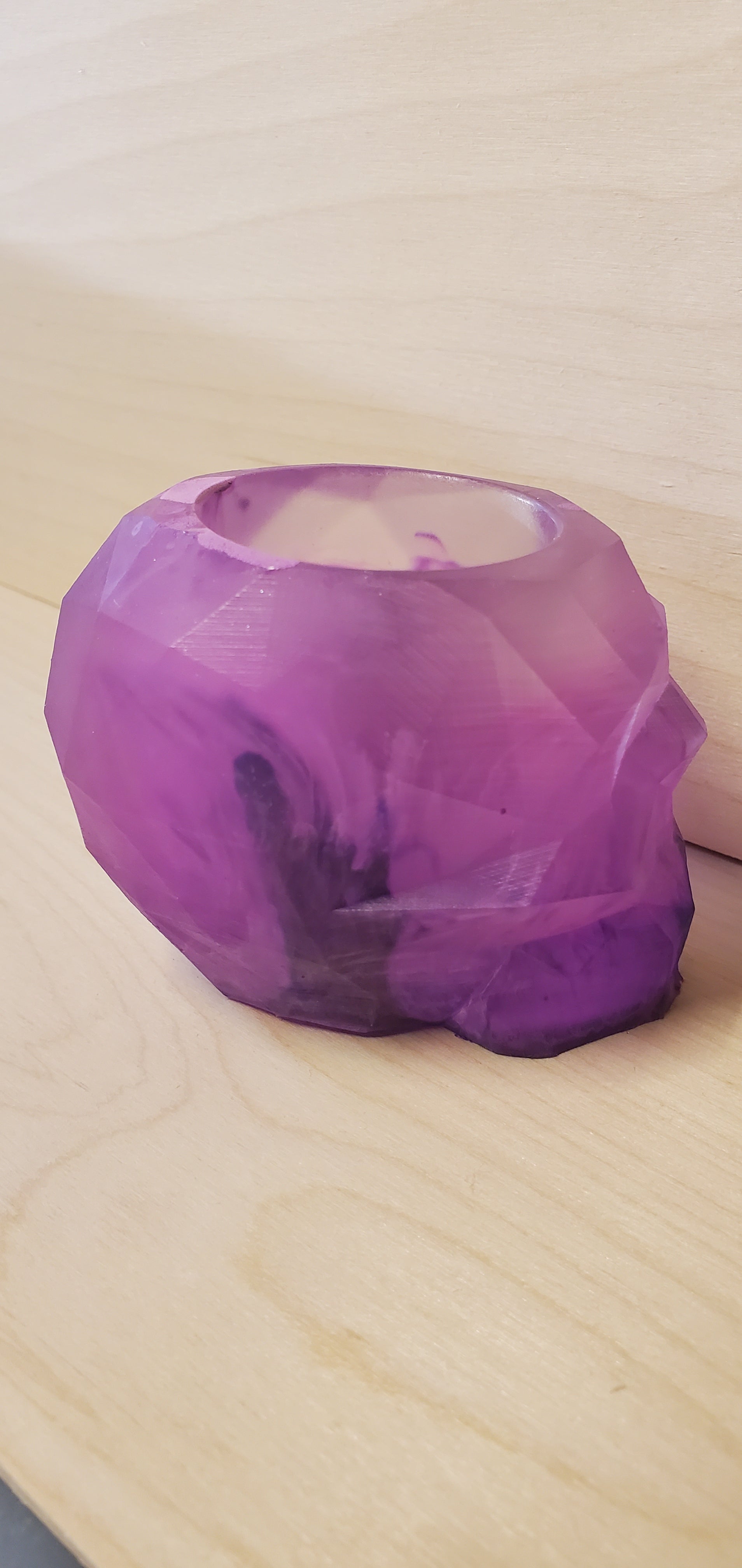 Geometric Skull trinket or candle holder image 2