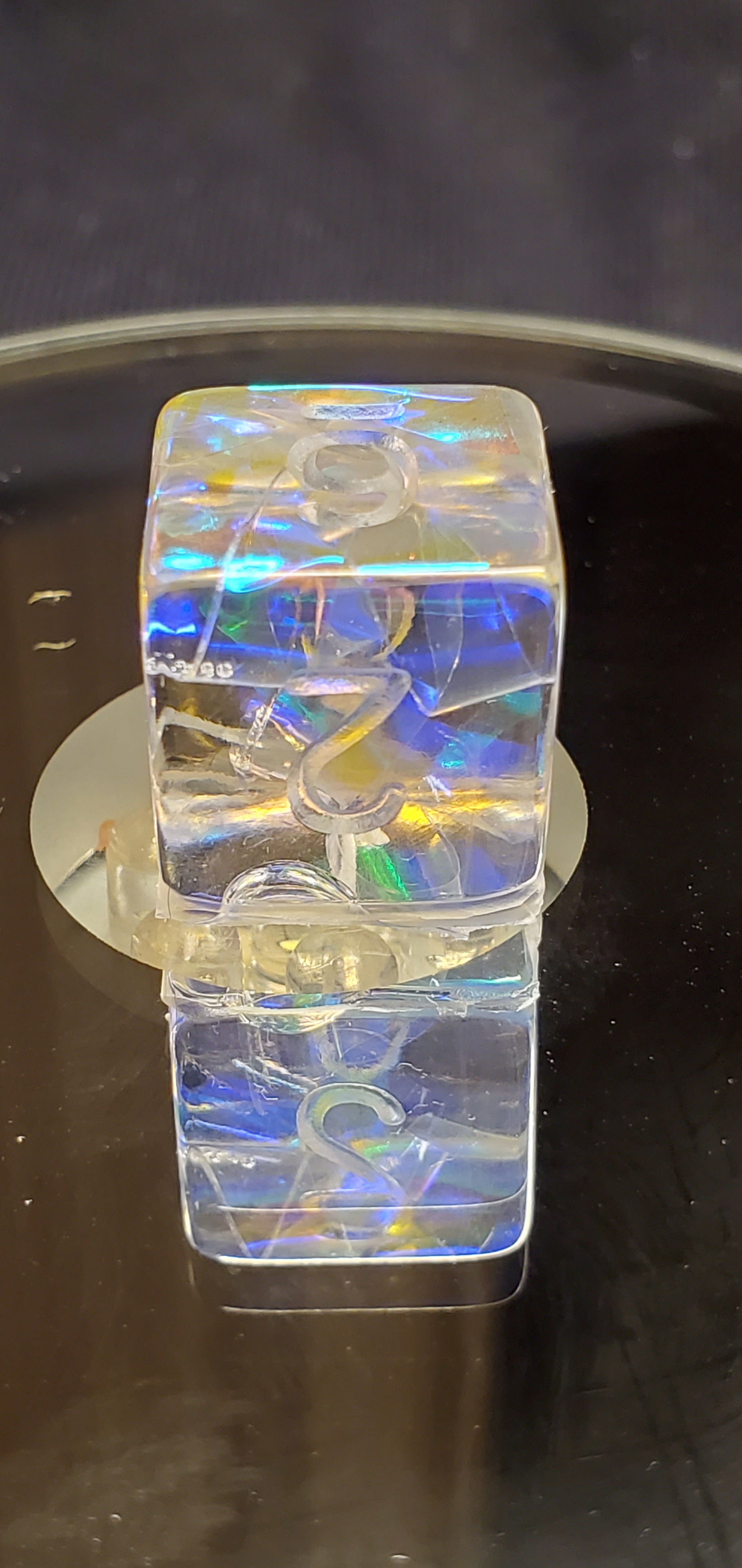 Electric Rainbow standard dice image 3