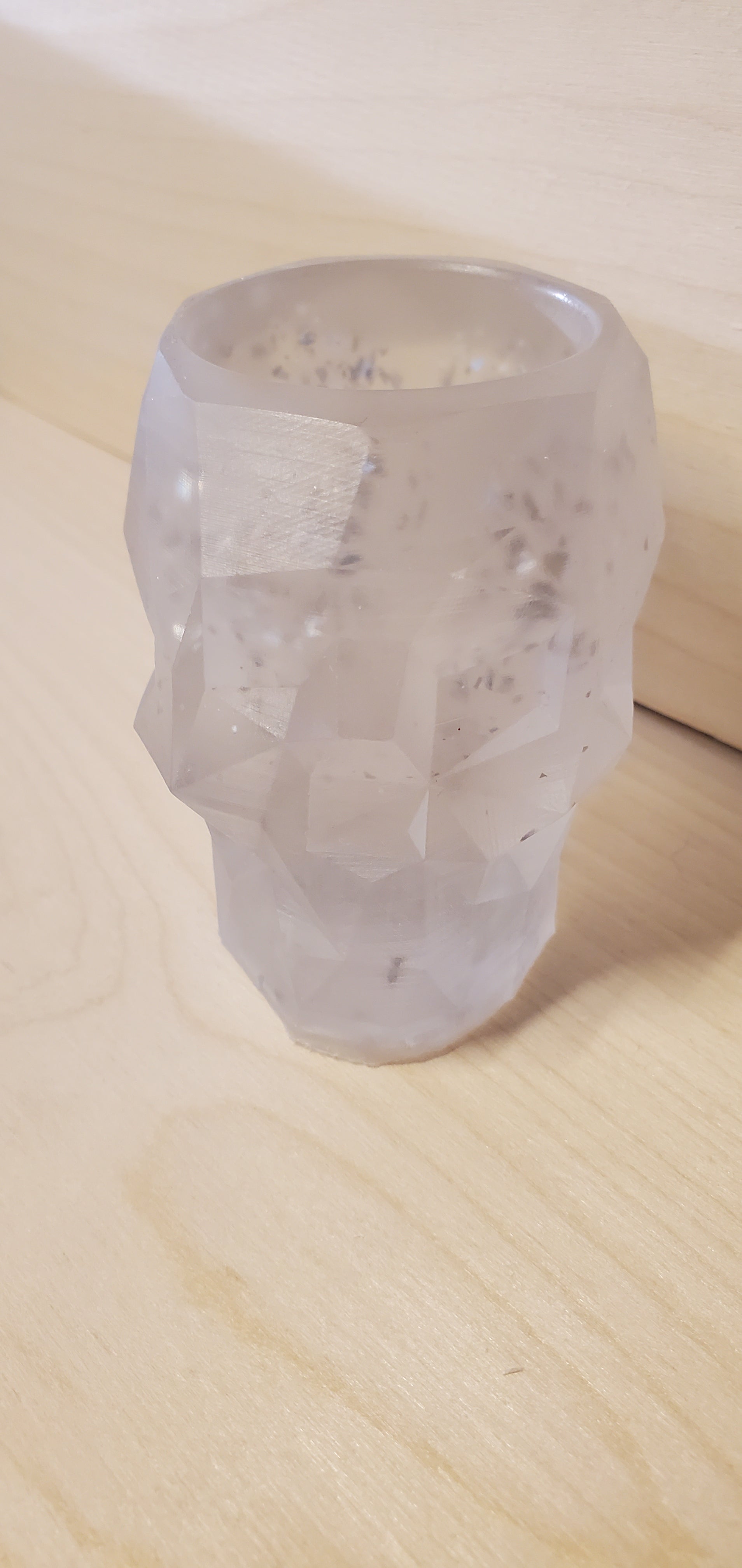Geometric Skull trinket or candle holder image 4