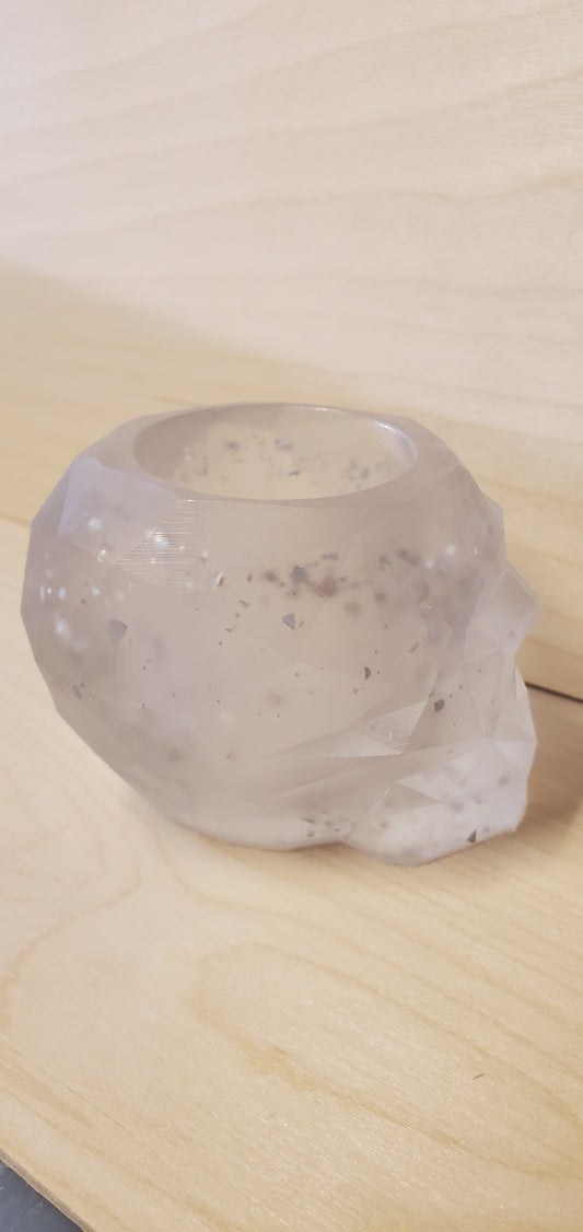Geometric Skull trinket or candle holder image 1