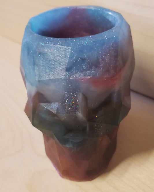 Geometric Skull trinket or candle holder image 0