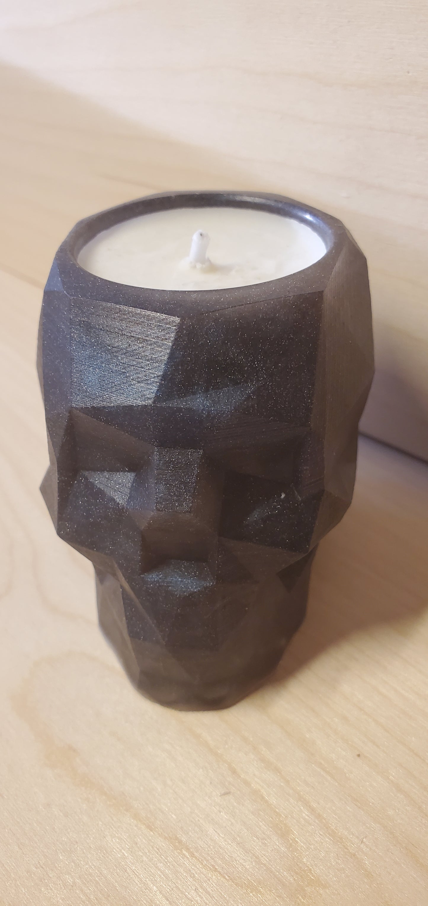 Geometric Skull trinket or candle holder image 1