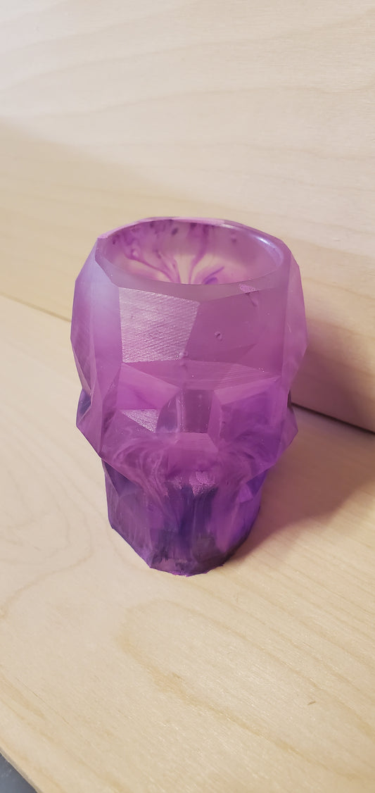 Geometric Skull trinket or candle holder image 0