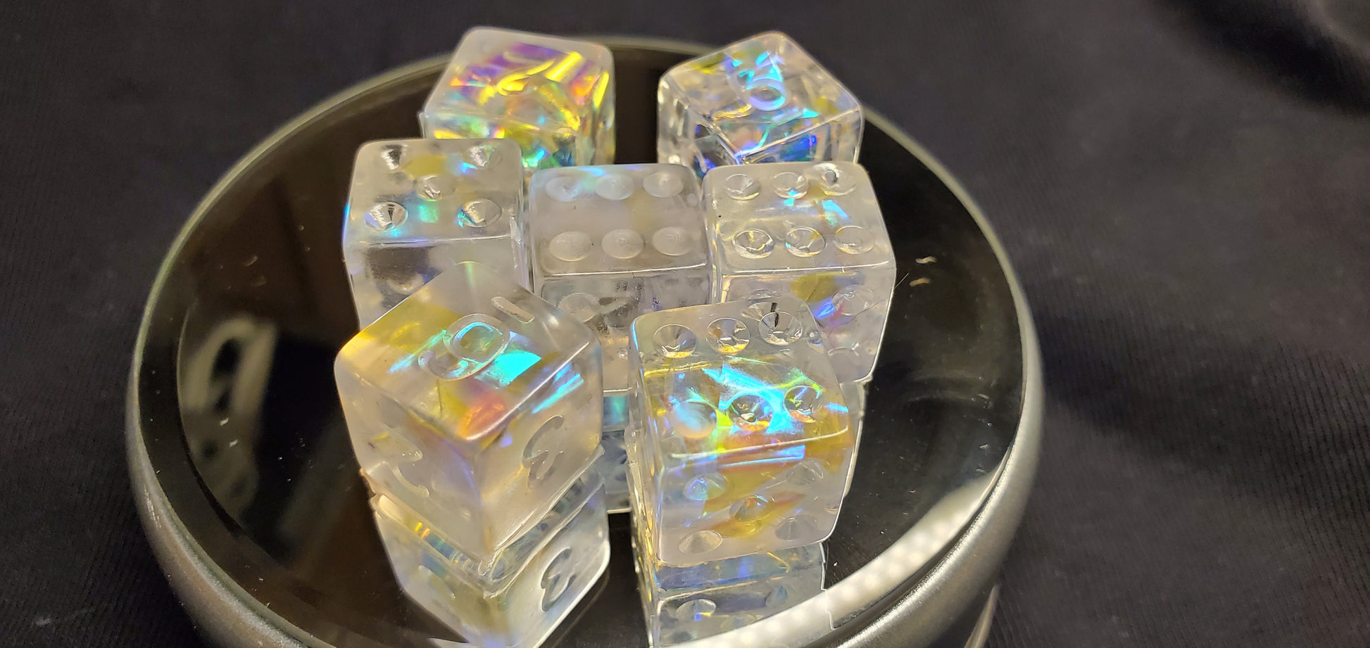 Electric Rainbow standard dice image 4