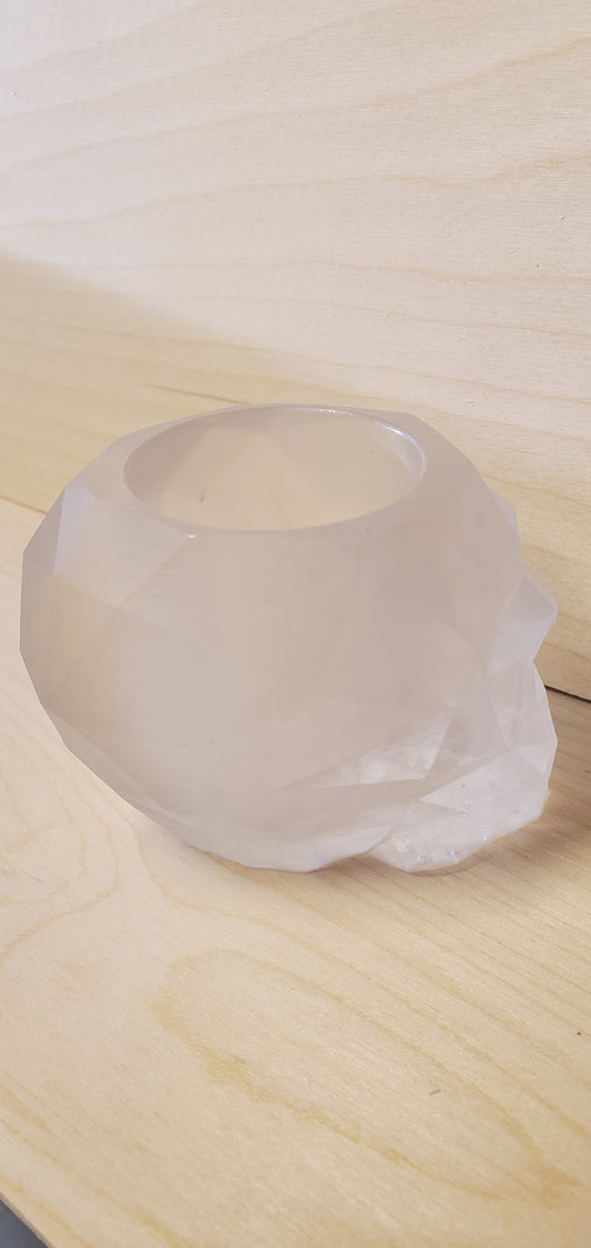 Geometric Skull trinket or candle holder image 1
