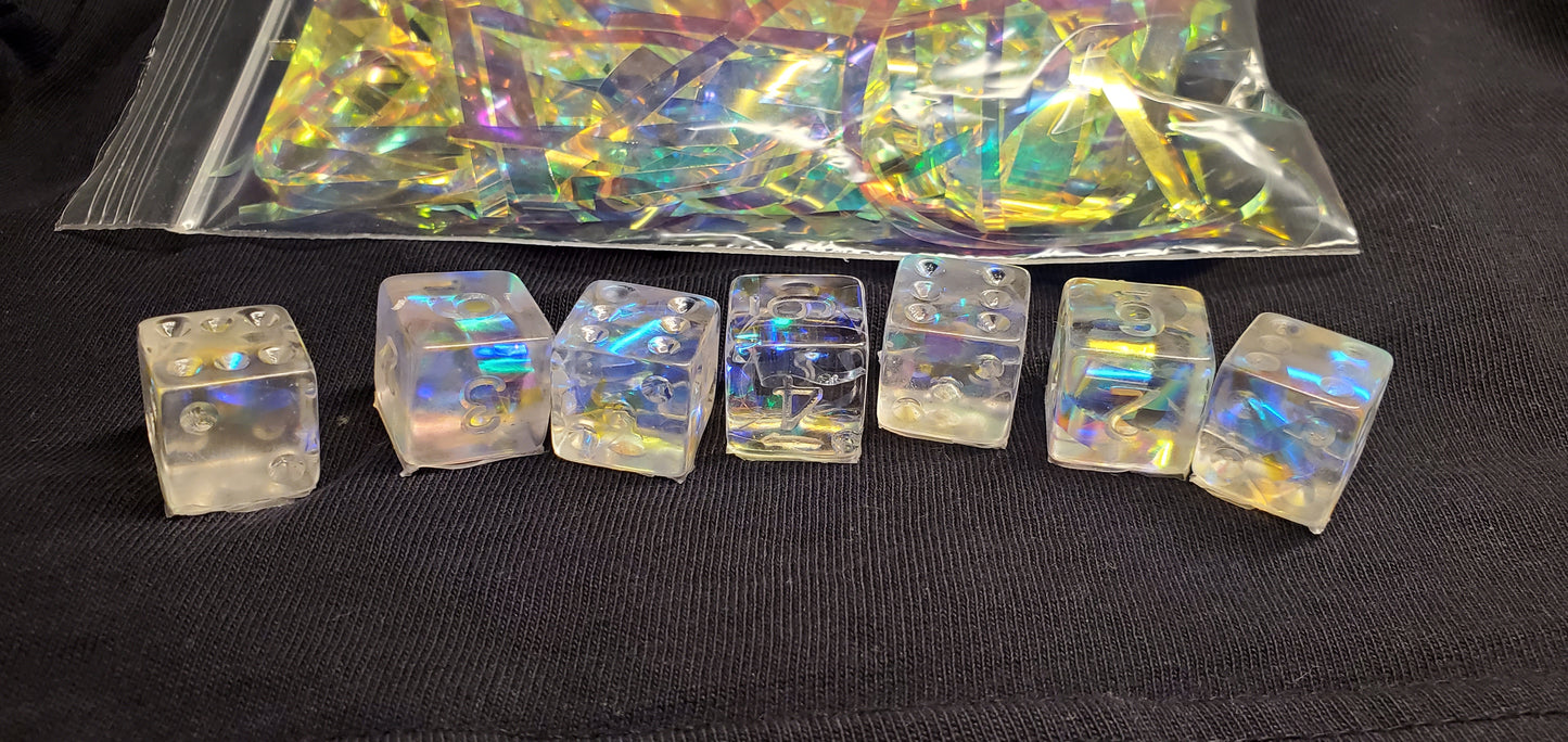 Electric Rainbow standard dice image 5