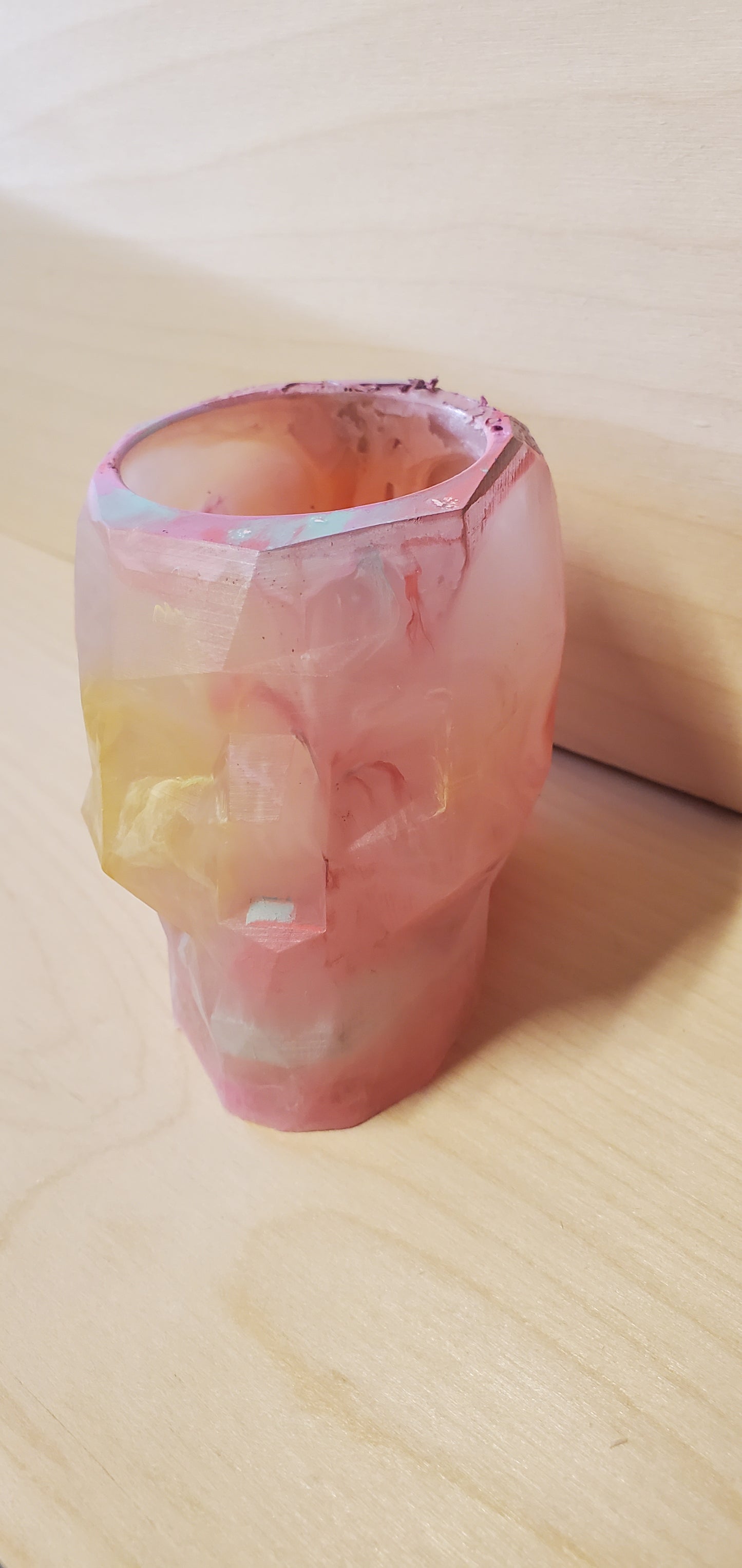 Geometric Skull trinket or candle holder image 0
