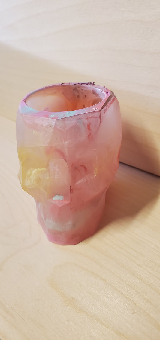 Geometric Skull trinket or candle holder image 0