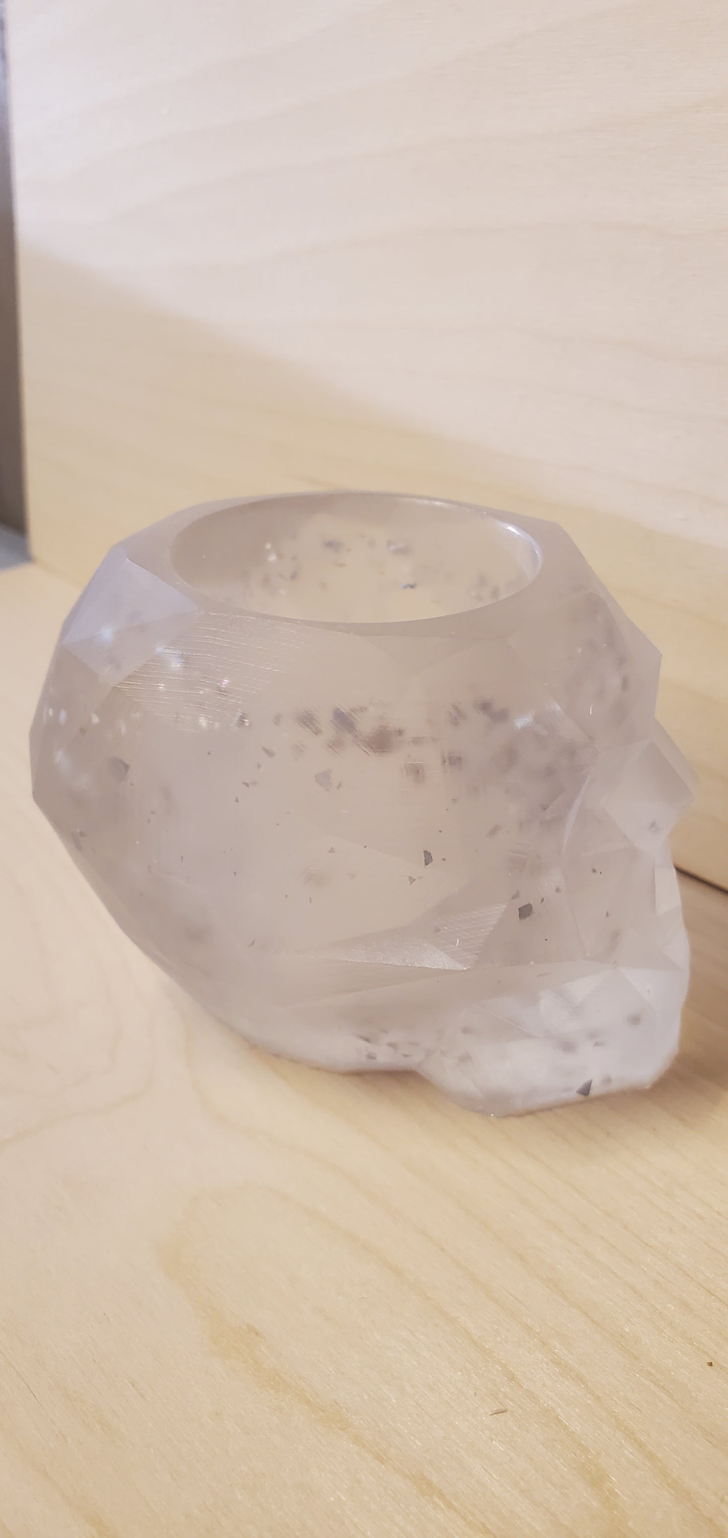 Geometric Skull trinket or candle holder image 3