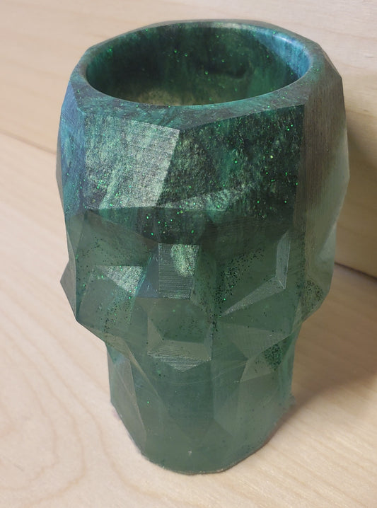 Geometric Skull trinket or candle holder image 0