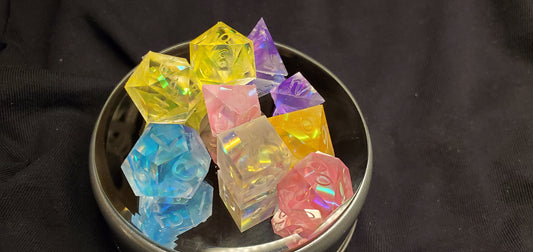 Electric Rainbow standard dice image 1